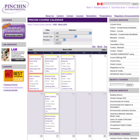 Pinchin Course Calendar